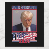 Trump 2024 wijn etiket (Enkel label)