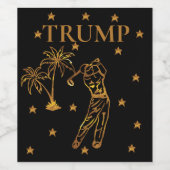 TRUMP 2024 WIJN ETIKET (Enkel label)