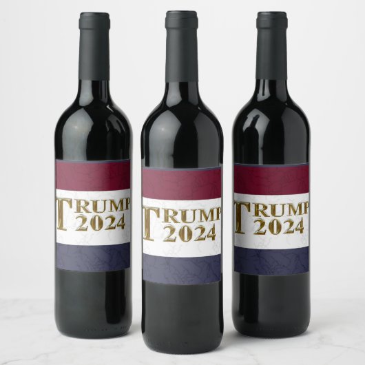 TRUMP 2024 WIJN ETIKET (Flessen)