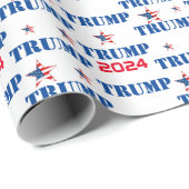 Trump 2024 Wrapping Paper Cadeaupapier (Rol Hoek)