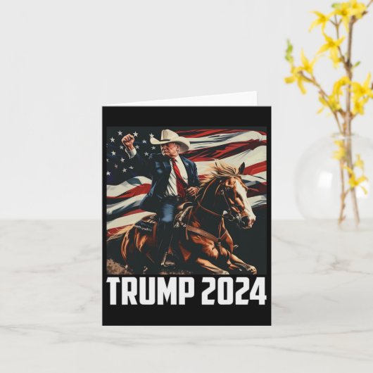 Trump 2025 4 juli Patriottisch Amerika Onaafhankel Kaart (Gele Bloem)