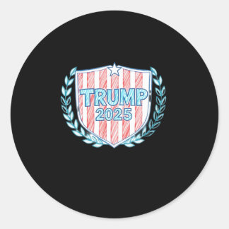Trump 2025 4 ronde sticker
