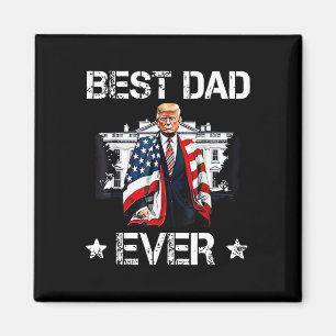 Trump 2025 Beste Vader Ooit Amerikaanse Vlag Patri Magneet