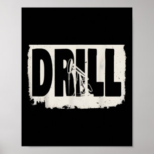 Trump 2025 Drill Baby Drill Kostuum Poster