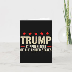 Trump 2025 Flag (op Byck) 47e President Trump Ina Kaart