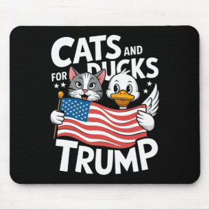 Trump 2025 Kittens En Eenden Steunen Donald Trump Muismat