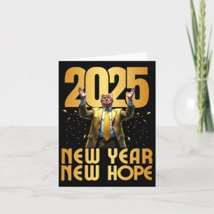 Trump 2025 Nieuw Jaar Nieuwe Hoop Inauguratie Fees Kaart