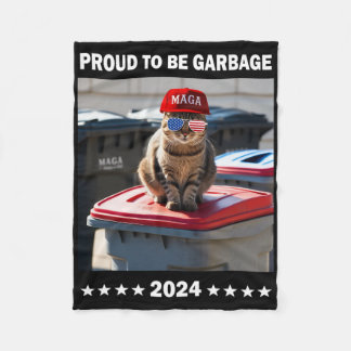 Trump 2025 Proud To Be Garbyge Crew Trump’s Suppor Fleece Deken