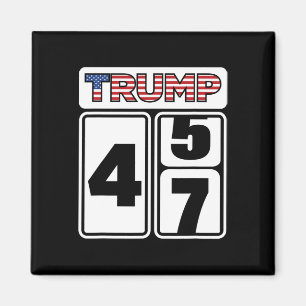 Trump 2025 Verkiezing 47 Overwinning Win President Magneet