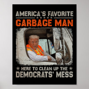 Trump 2025 Verkiezing Trump Vuilgoed Man Stem Trum Poster