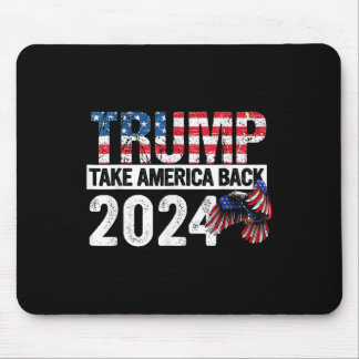 Trump 2025-vlag neemt America Byck op 4 juli Muismat