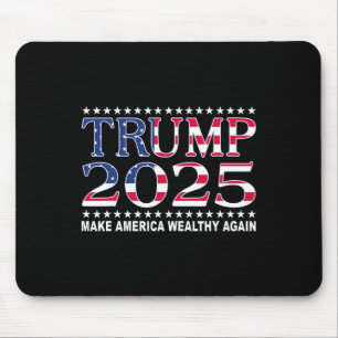 Trump 2025 Vlag van de VS Maak Amerika weer rijk Muismat