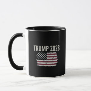 Trump 2028 Amerikaanse vlag Verkiezing President Mok