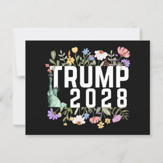 Trump 2028 briefkaart