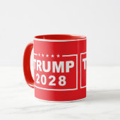 Trump 2028 Grappig President Donald Trump Mok (Voorkant links)