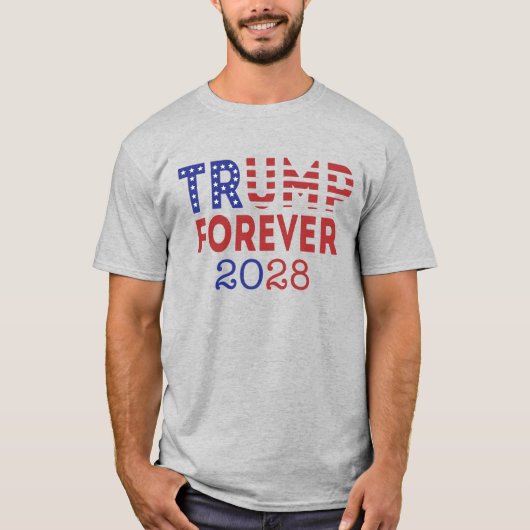 Trump 2028 King Forever T-shirt – Limited Edition (Voorkant)