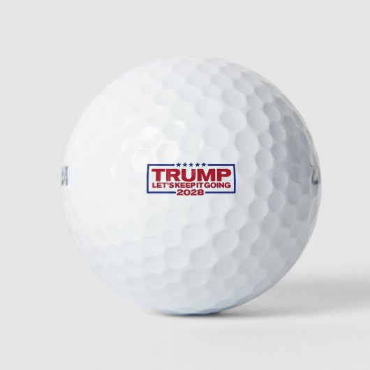 Trump 2028: laten we doorgaan golfballen (Voorkant)