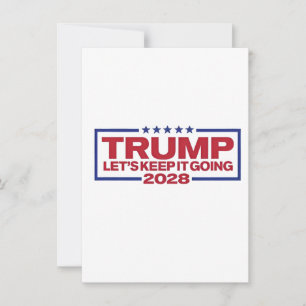 Trump 2028: laten we doorgaan kaart