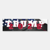 Trump 2028 met sterren bumpersticker (Voorkant)