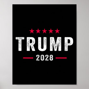 Trump 2028 Shirt stemming Donald Trump 28 Poster