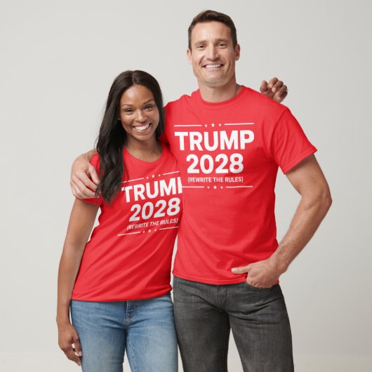 Trump 2028 T-Shirt - Herschrijf de regels (Unisex)