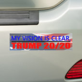TRUMP 20/20-Bumpersticker Bumpersticker (Op auto)
