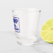 Trump 20 - 24 jaar gevangenisstraf grappig antitru shot glas (Rechts)