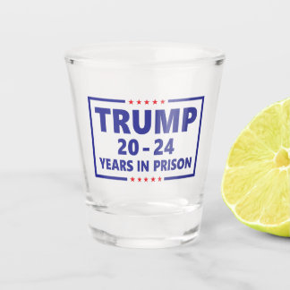 Trump 20 - 24 jaar gevangenisstraf grappig antitru shot glas