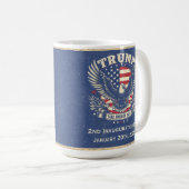 Trump 2e jour d'investiture 2025 Mug Keepsaké (Devant droit)