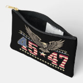 Trump 45 47  Amerikaanse adelaarsvlag Etui (Open)