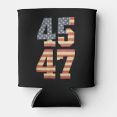 Trump 45 47 -Amerikaanse vlag Blikjeskoeler (Voorkant)