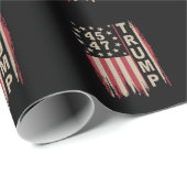 Trump 45 47 Amerikaanse vlag Cadeaupapier (Rol Hoek)