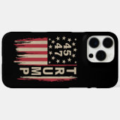Trump 45 47  Amerikaanse vlag Case-Mate iPhone Case (Achterkant (horizontaal))