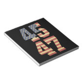 Trump 45 47 -Amerikaanse vlag Notitieblok (Schuin)