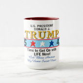 Trump 45 47 geometrische sterren mok (Midden)