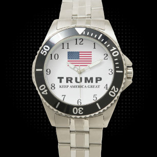 Trump 45-47 Houd Amerika Groot Horloge