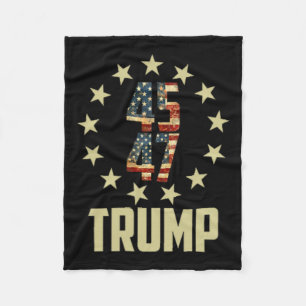 Trump 45 47 Mega Potus Fleece Deken