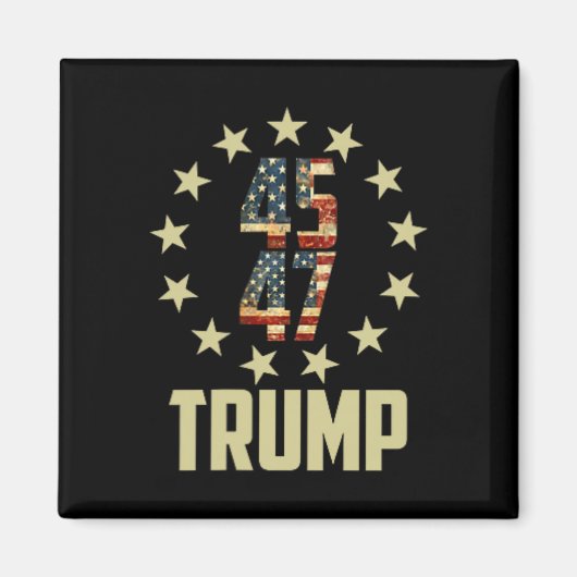 Trump 45 47 Mega Potus Magneet (Voorkant)