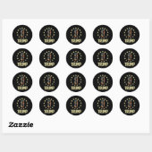 Trump 45 47 Mega Potus Ronde Sticker (Vel)