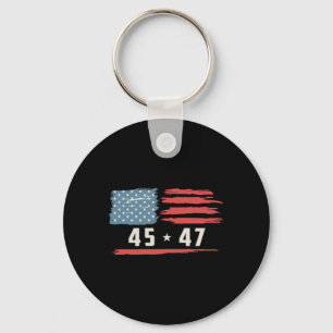 Trump 45 47 President Amerikaanse vlag 2024 P Sleutelhanger