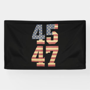 Trump 45 47 Retro Amerikaanse Vlag USA Spandoek