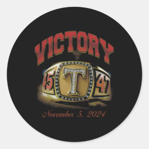 Trump 45 47 ronde sticker