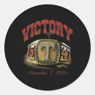 Trump 45 47 ronde sticker