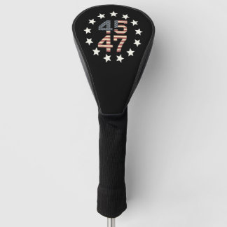 Trump 45 47 sterren Amerikaanse vlag Golfheadcover