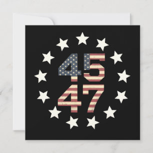 Trump 45 47 sterren vintage USA Amerikaanse vlag Kaart