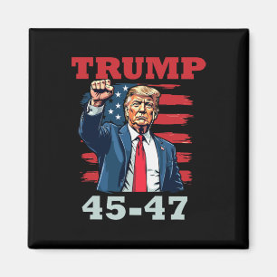 Trump 45-47 stoutmoedig presidentieel ontwerp voor magneet