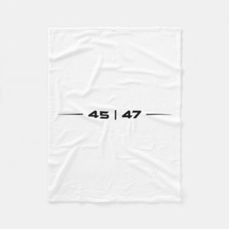 Trump 45 47 Trump retro futuristisch ontwerp Fleece Deken