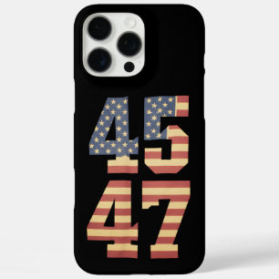 Trump 45 47 Vintage Amerika Vlag USA iPhone 16 Pro Max Hoesje