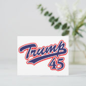 Trump 45! briefkaart (Staand voorkant)