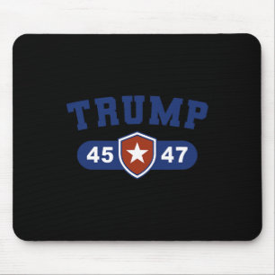 Trump 45 en Trump 47 Amerikaans groot Muismat